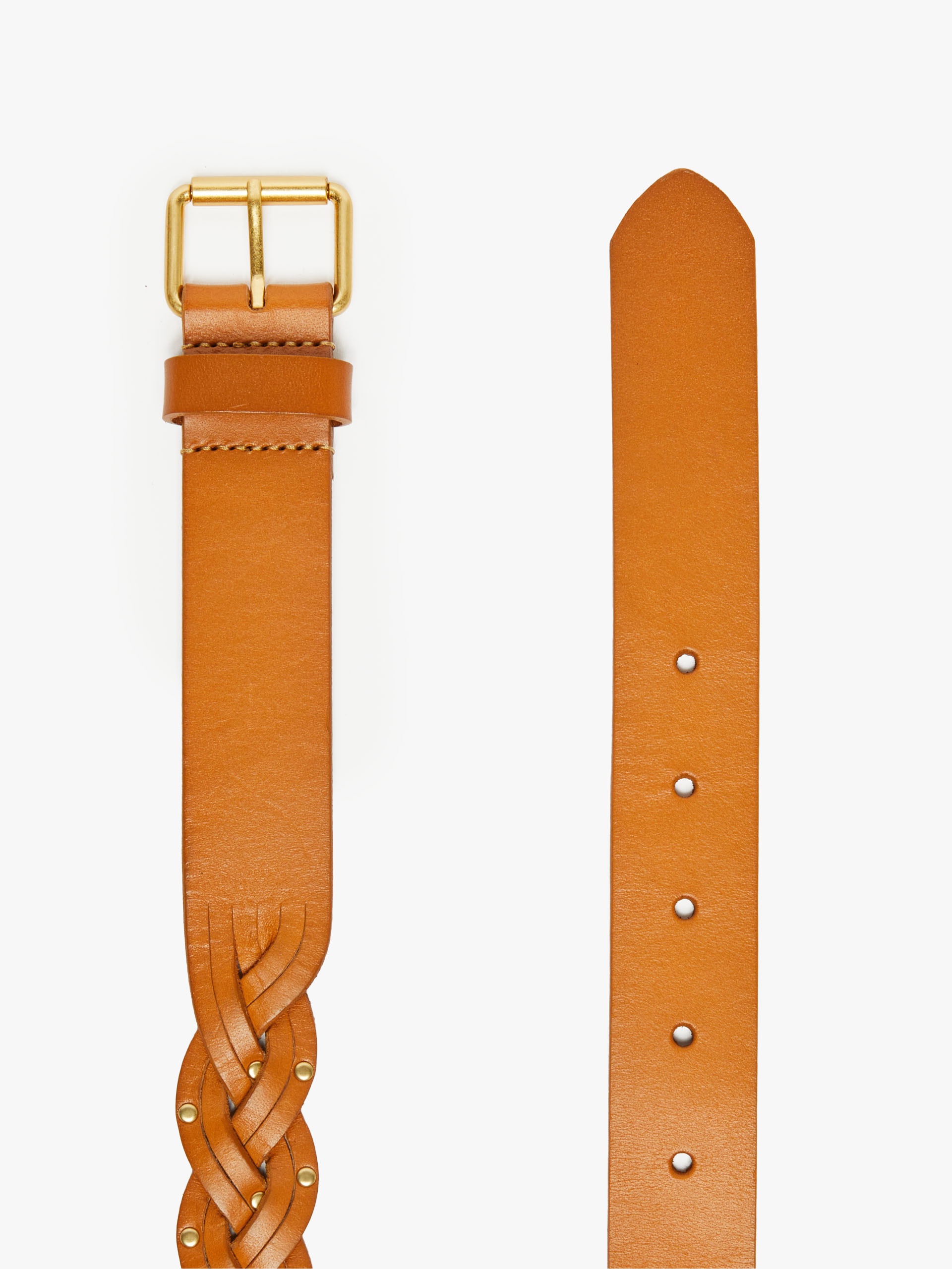 CLORO Plaited leather belt - 2