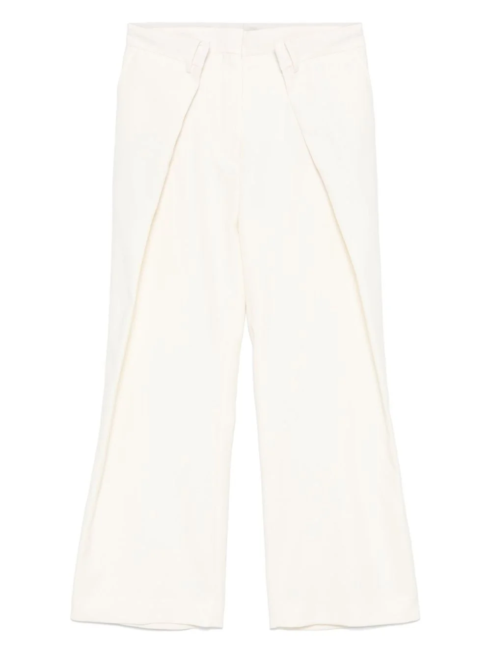 pleated wide-leg trousers - 1