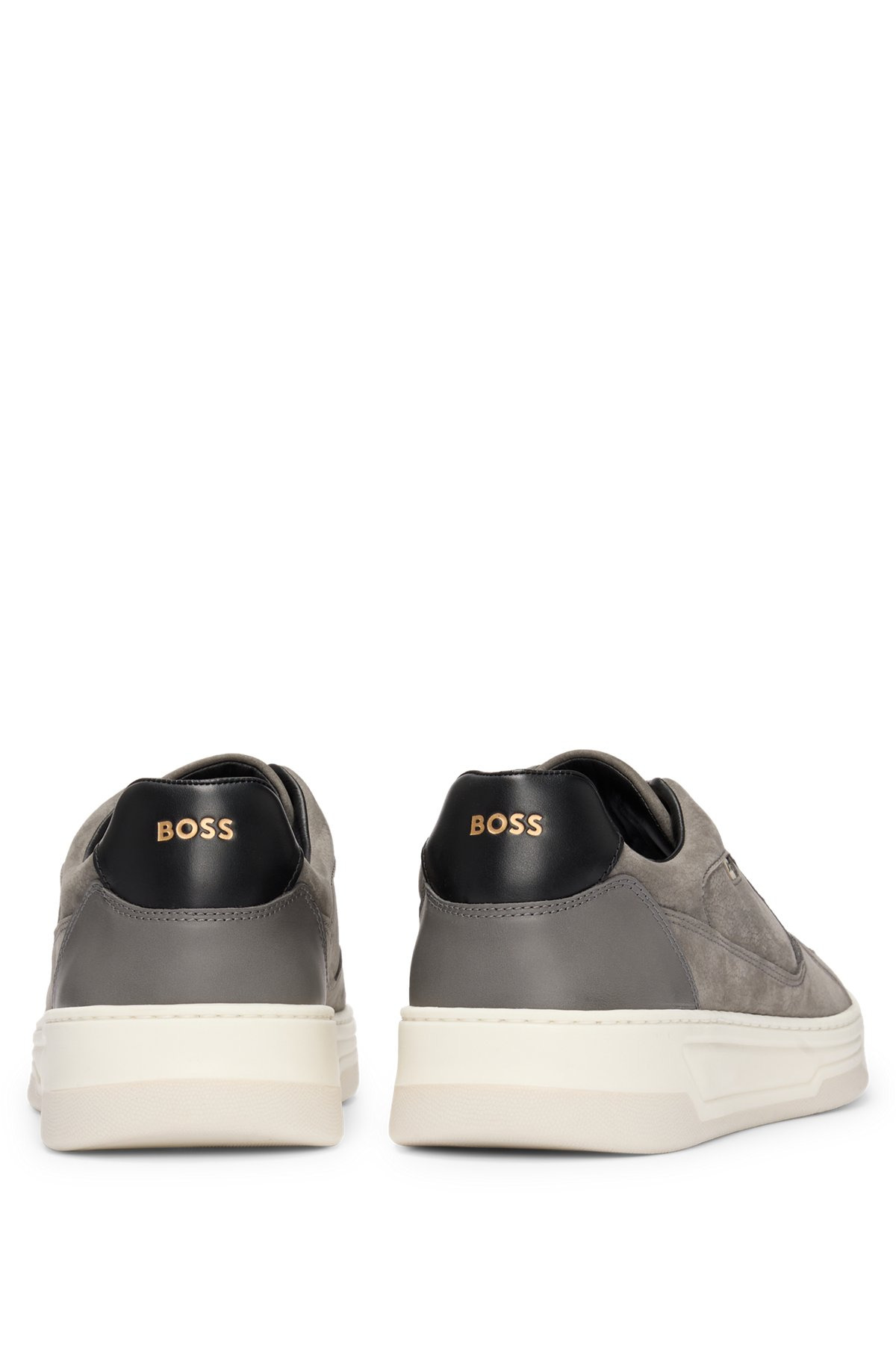 MIXED-MATERIAL TRAINERS WITH SUEDE AND LEATHER - 5