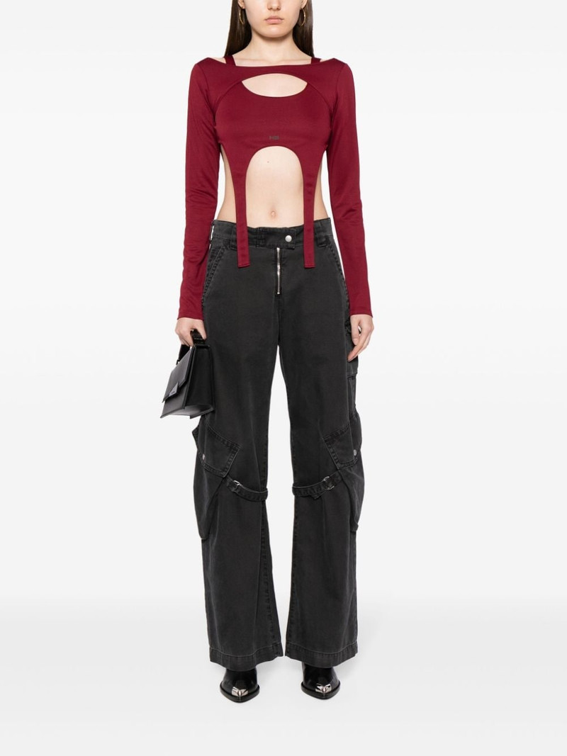 HELIOT EMIL™ layered long-sleeved crop top outlook