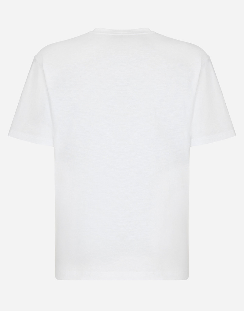 Dolce & Gabbana Cotton T-shirt with Dolce&Gabbana logo outlook