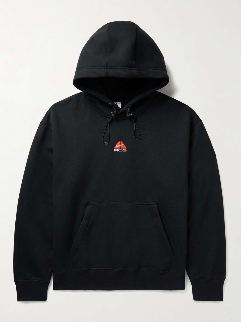 ACG NRG Logo-Embroidered Cotton-Blend Jersey Hoodie - 1