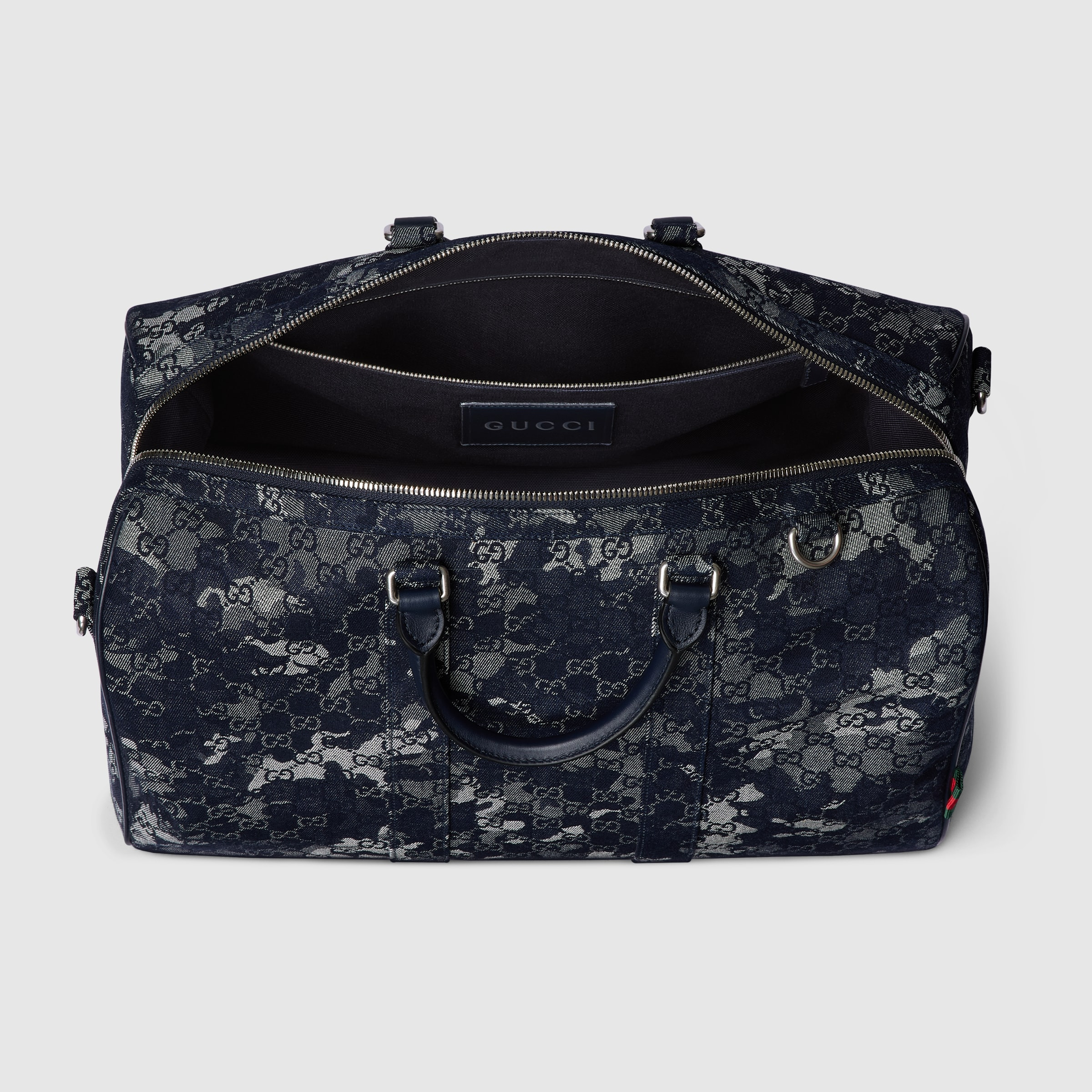 GG denim duffle bag - 8