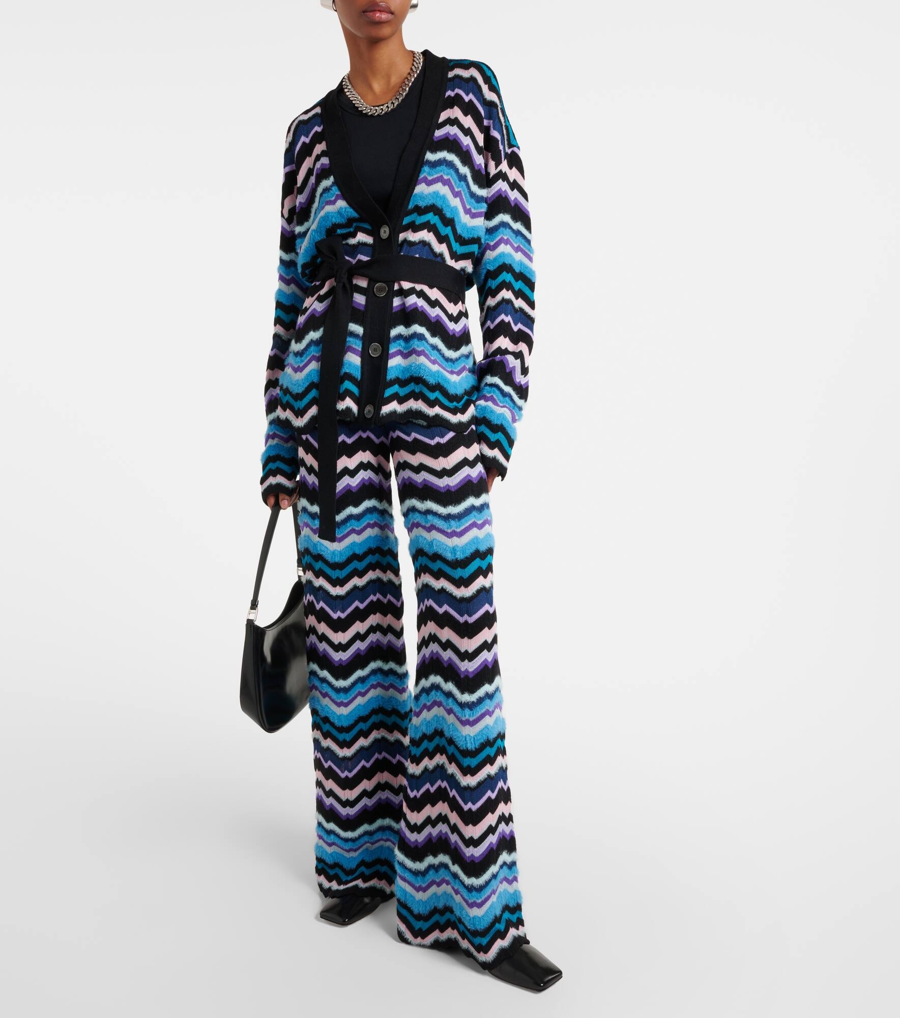 Zig Zag high-rise flared pants - 2