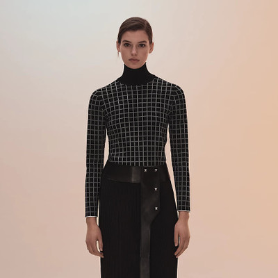 Hermès "Tatersale" high collar sweater outlook