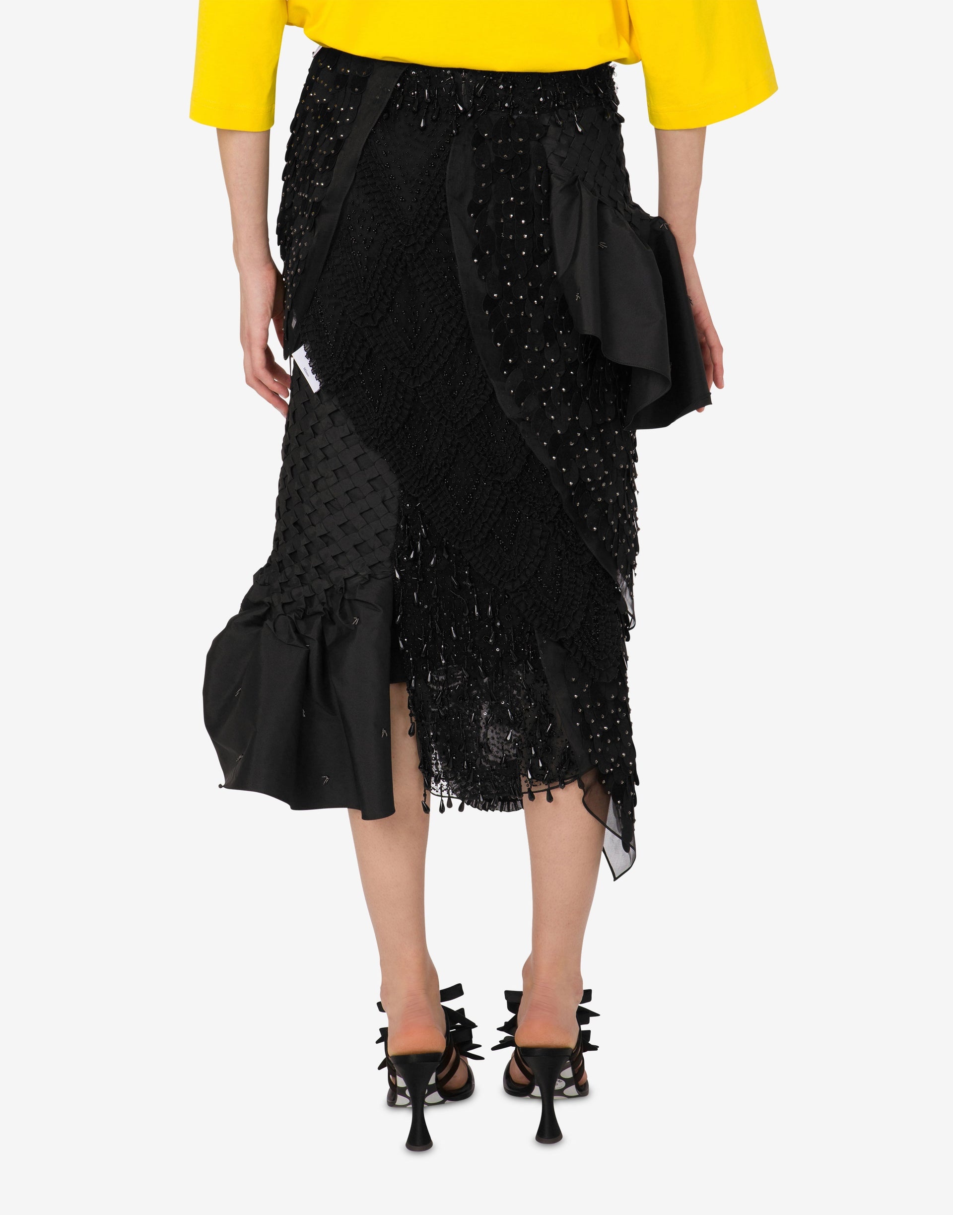 EMBROIDERED SILK ORGANZA SKIRT - 3