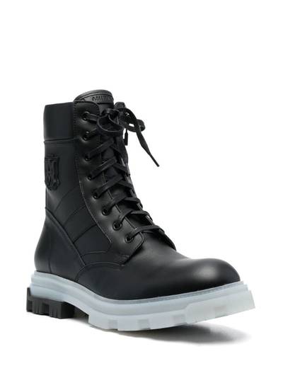 AMIRI logo patch combat boots outlook