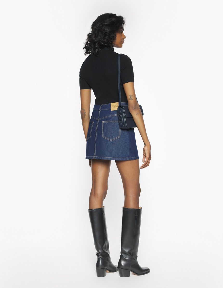 DENIM MINI SKIRT - 5