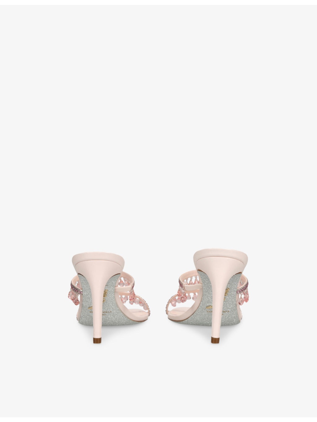 Chandelier 80 Crystal-Embellished Heeled Satin Sandals - 2