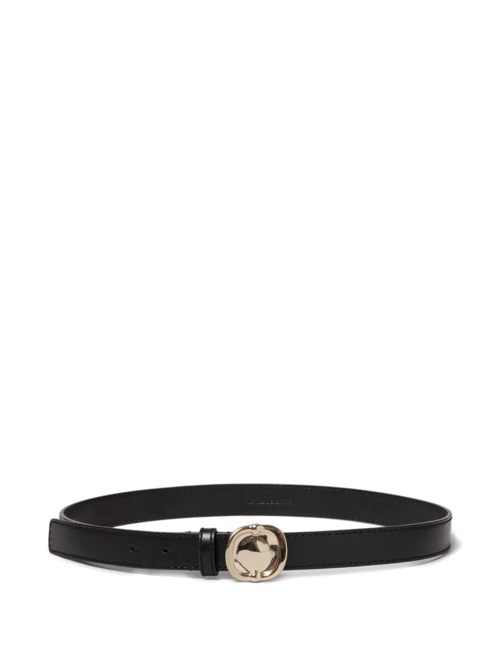 buckled leather belt - 1