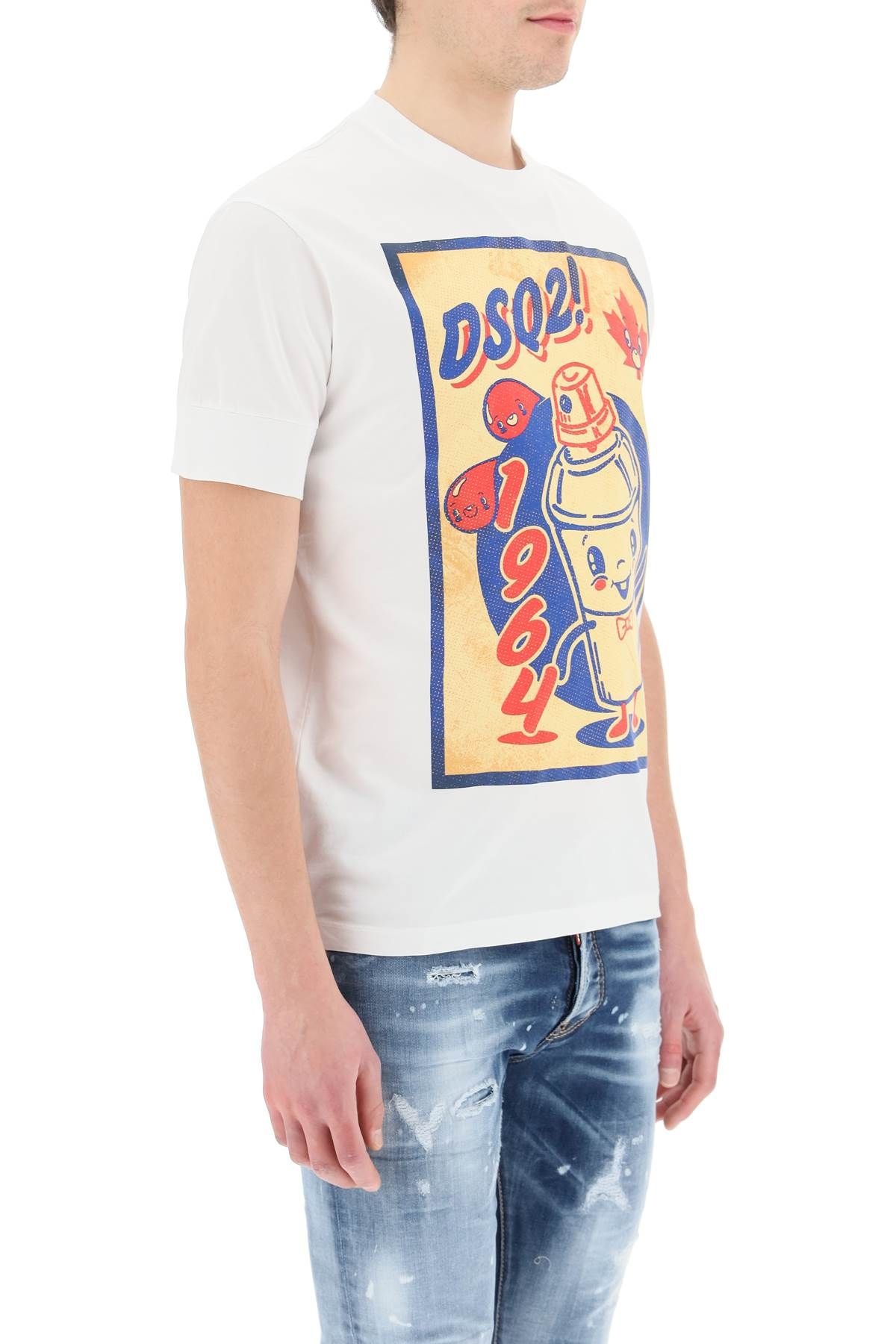 DSQ2! 1964 PRINT T-SHIRT - 3