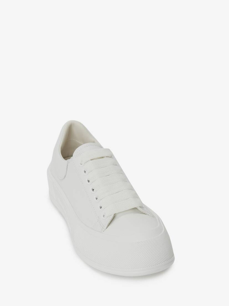 Alexander McQueen Men's Deck Plimsoll in White outlook
