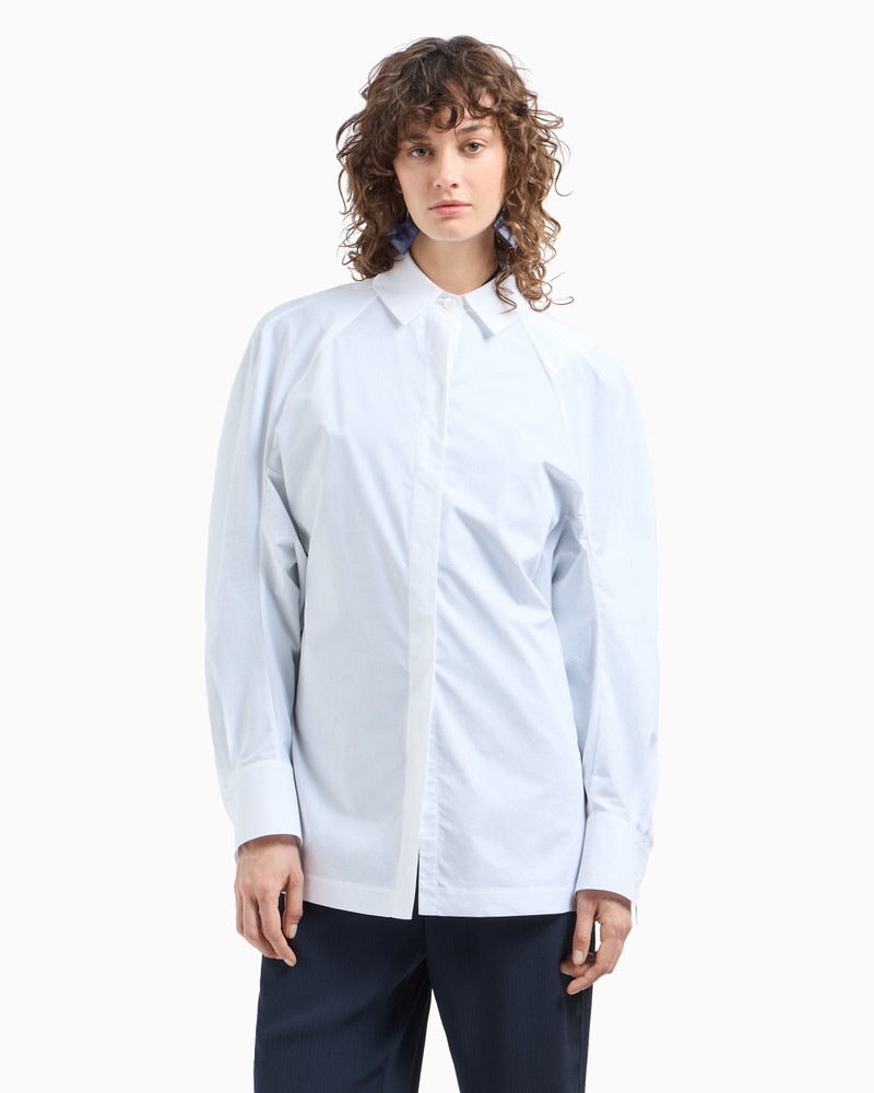 EMPORIO ARMANI OVERSIZED SHIRT WITH POPLIN FLAP ON THE BACK outlook
