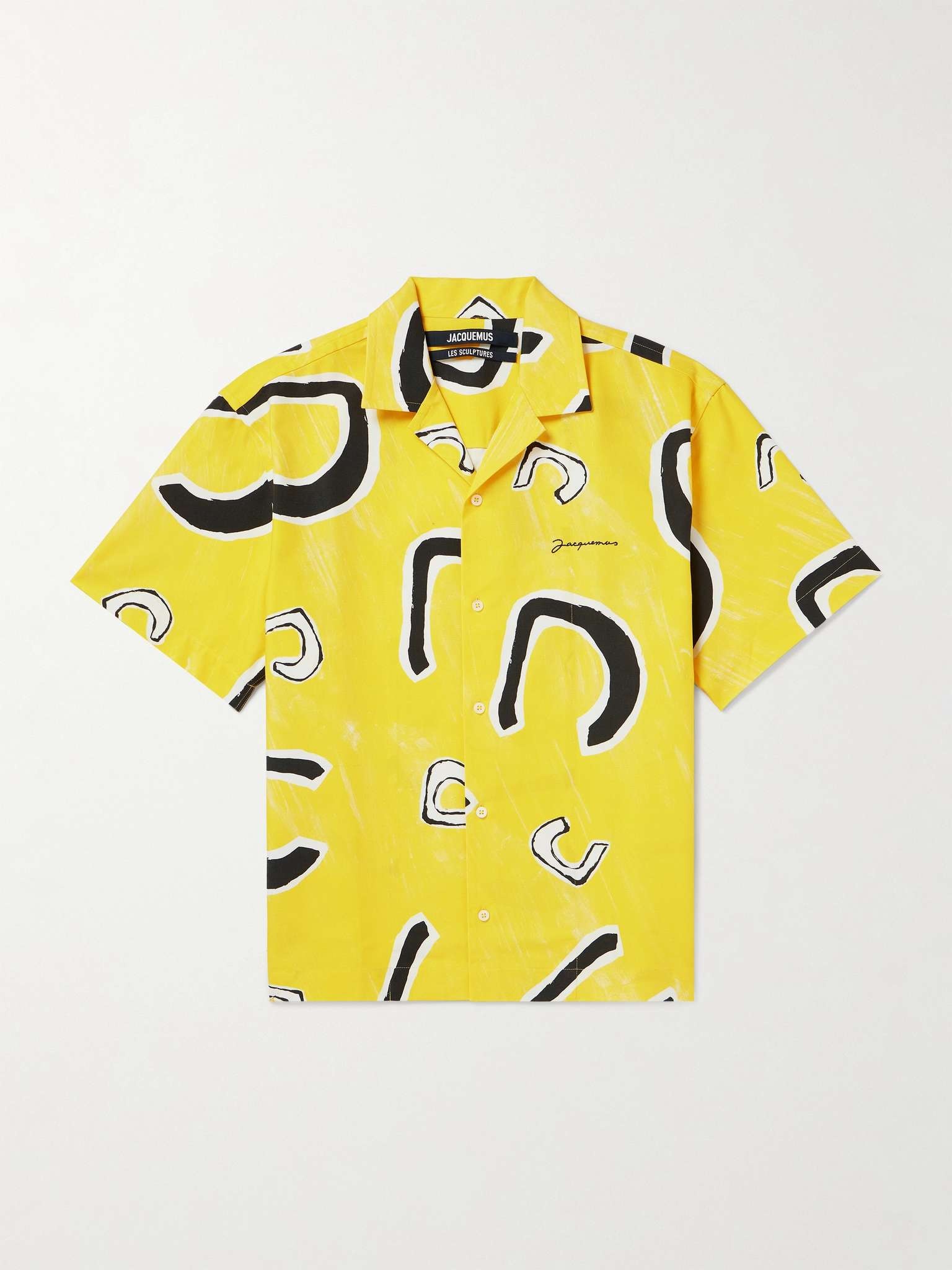 Jean Camp-Collar Printed Cotton Shirt - 1