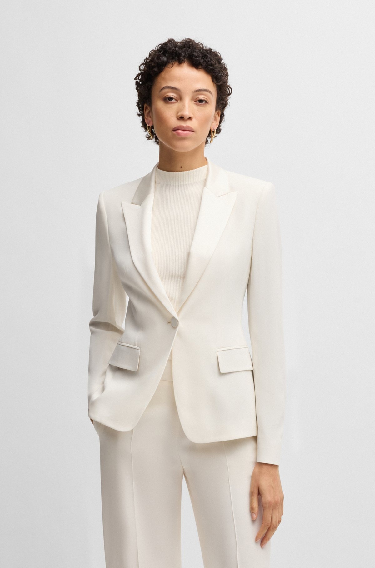 SLIM-FIT TUXEDO JACKET WITH SINGLE BUTTON - 2