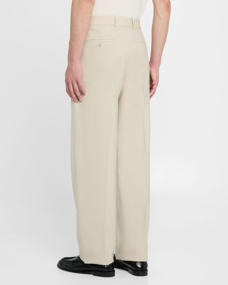 Men's Pleated Wool-Silk Trousers 3