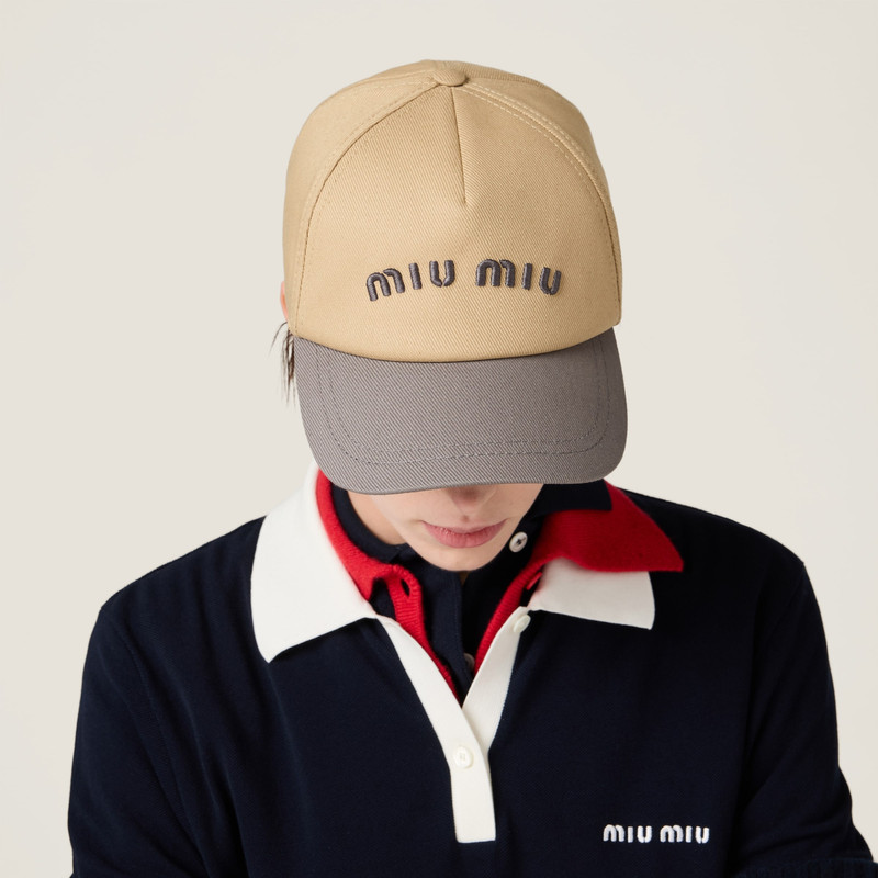 Miu Miu Drill baseball cap outlook