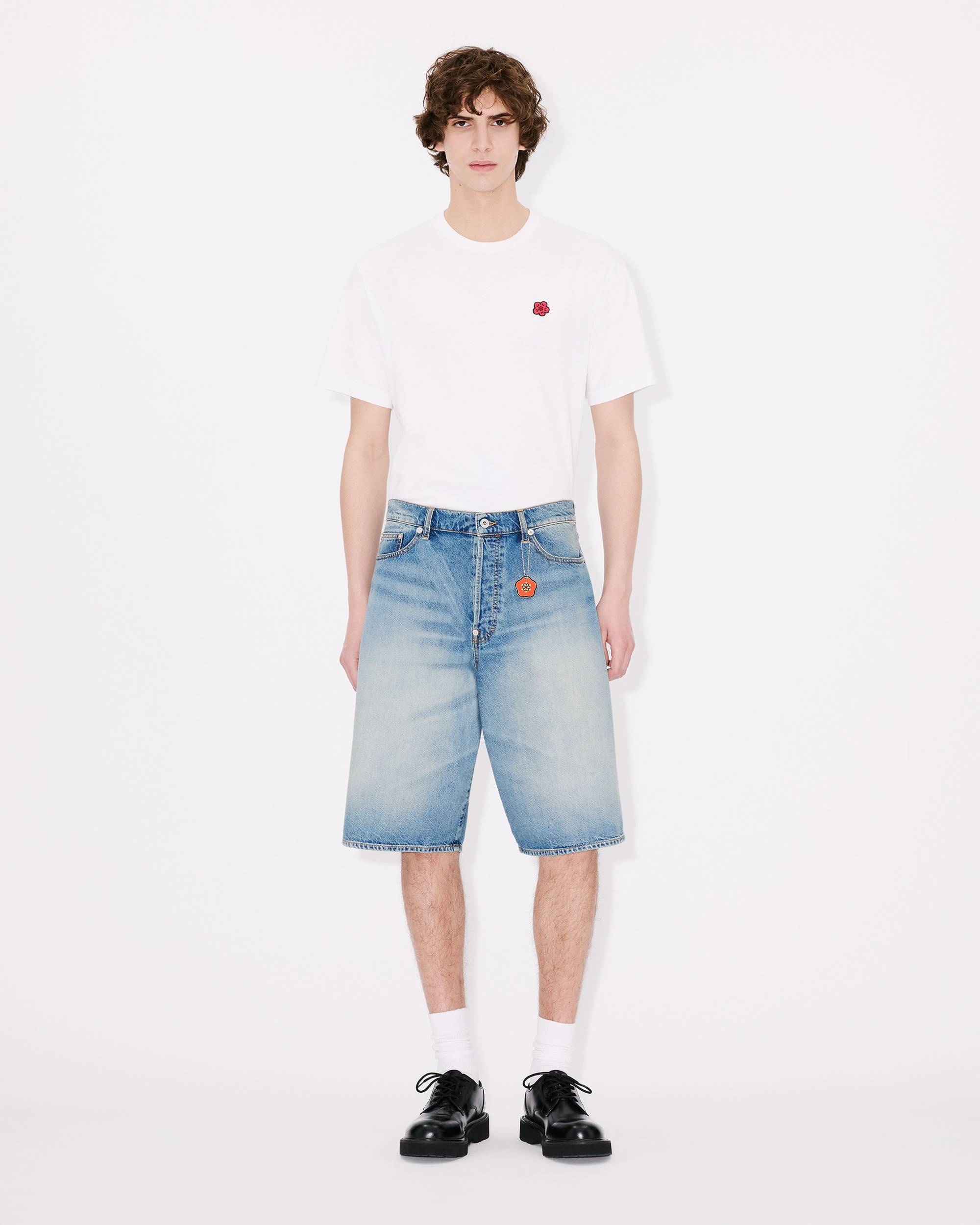Straight shorts in japanese denim - 5