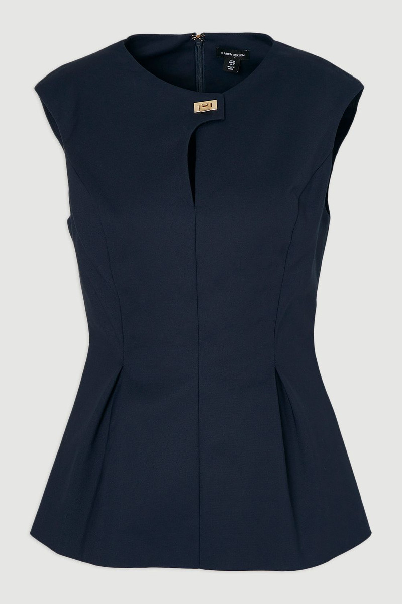 Techno Hardware Detail Sleeveless Woven Top 4