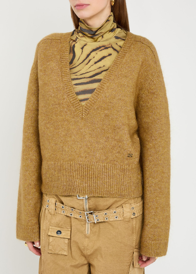 GANNI Ganni Melange Brushed Wool-blend Jumper outlook