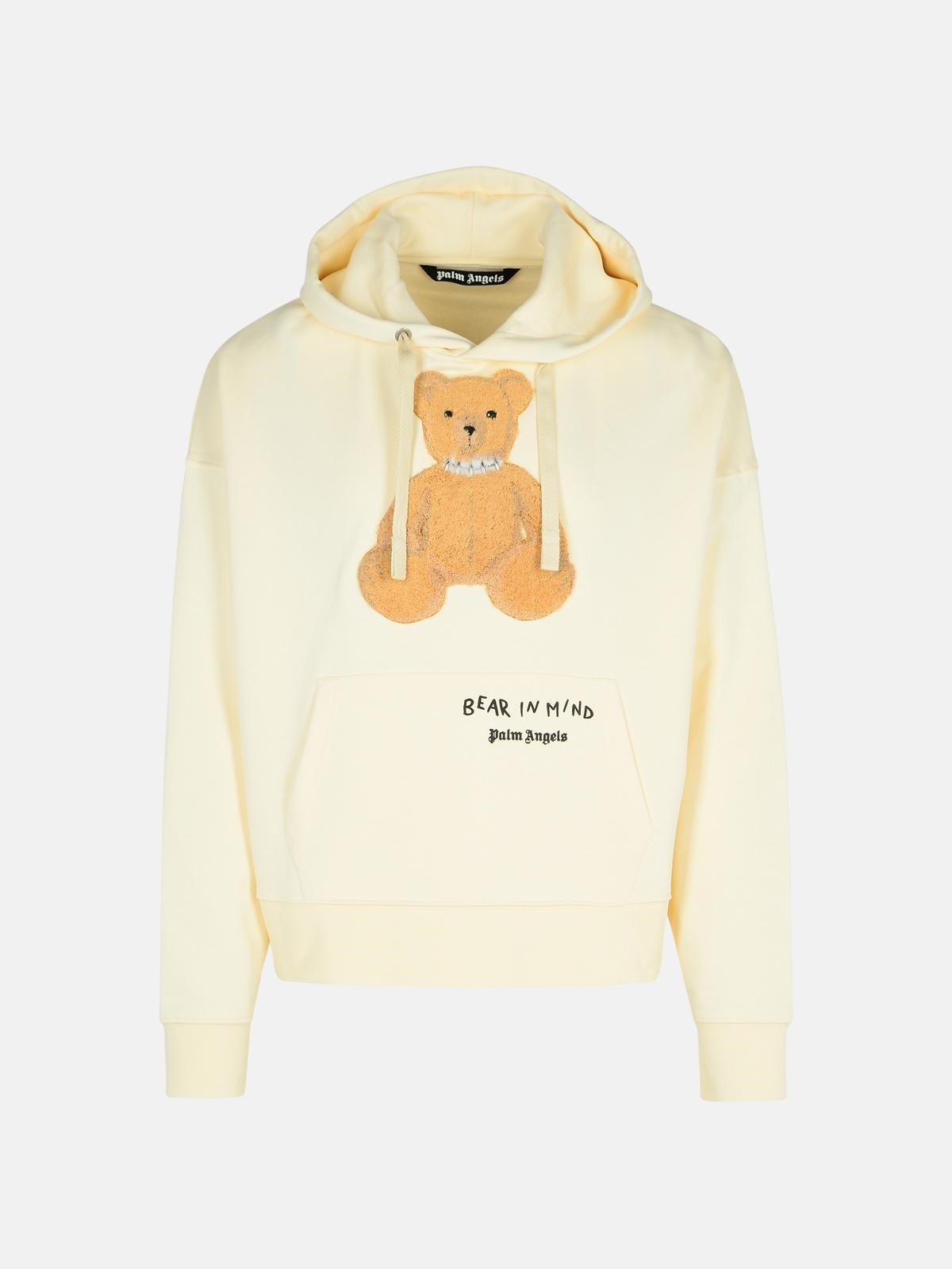 'BEAR IN MIND' CREAM COTTON SWEATSHIRT - 1