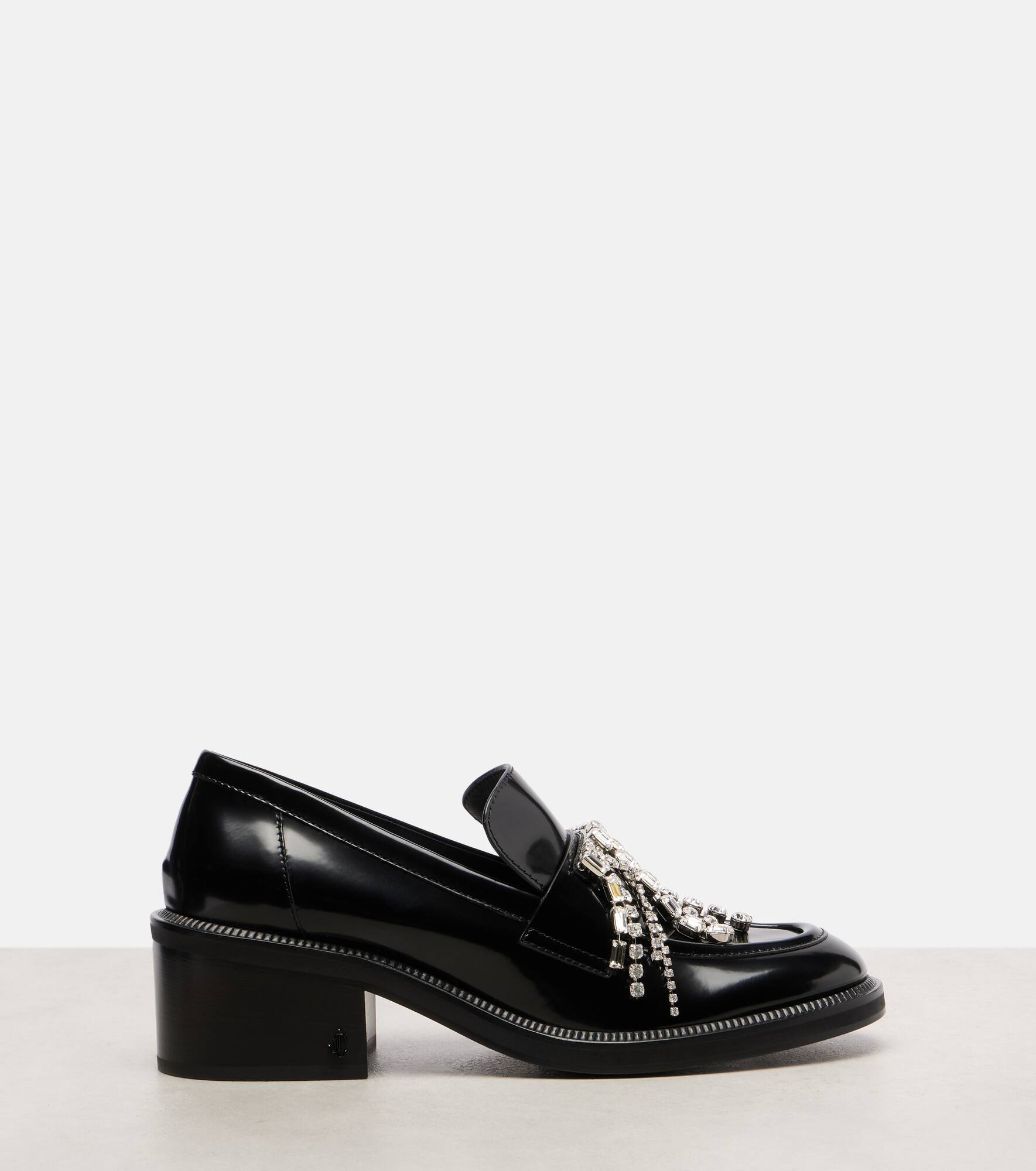 Tylor embellished leather loafer pumps - 4