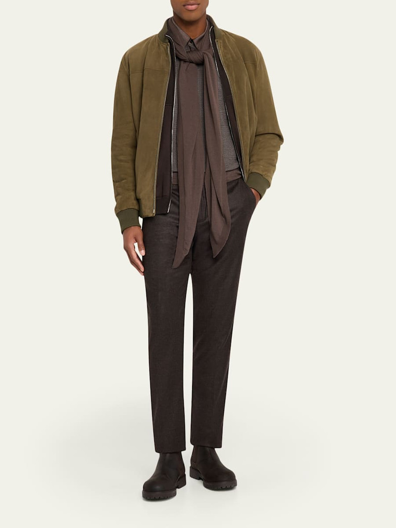 Loro Piana Men's Rombo Wool Scarf outlook