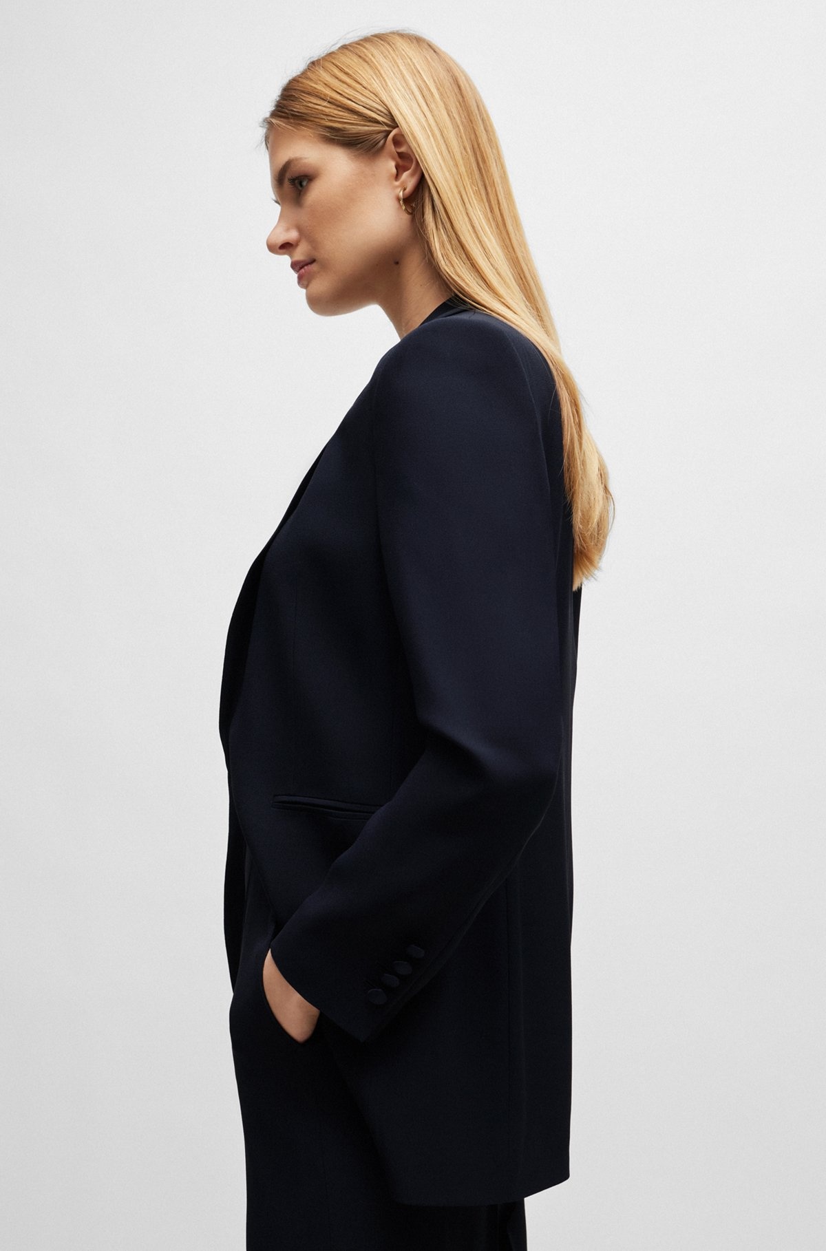 REGULAR-FIT JACKET WITH EDGE-TO-EDGE FRONT - 5