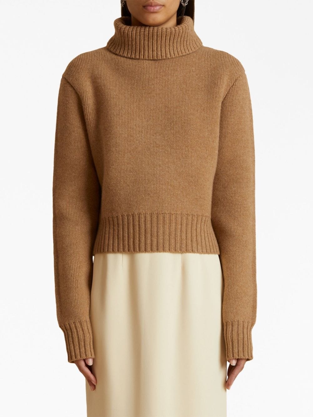 The Jovie cropped cashmere jumper - 3