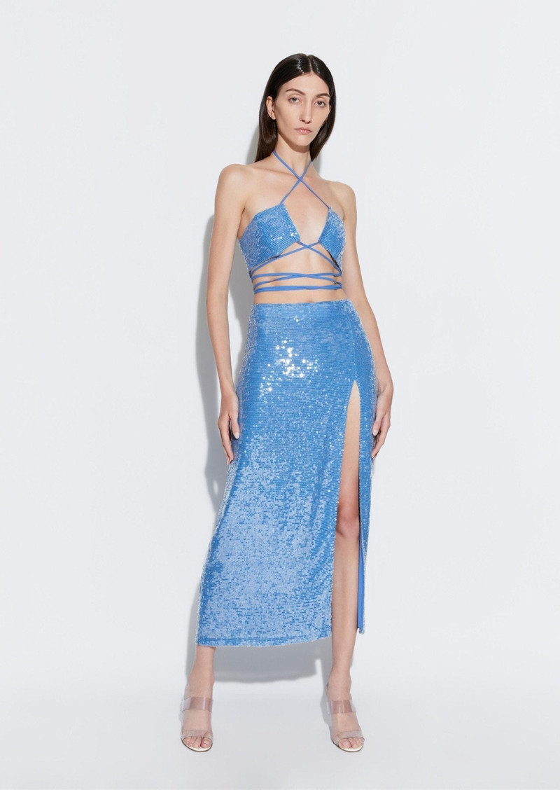LAPOINTE Sequin High Waist Skirt outlook