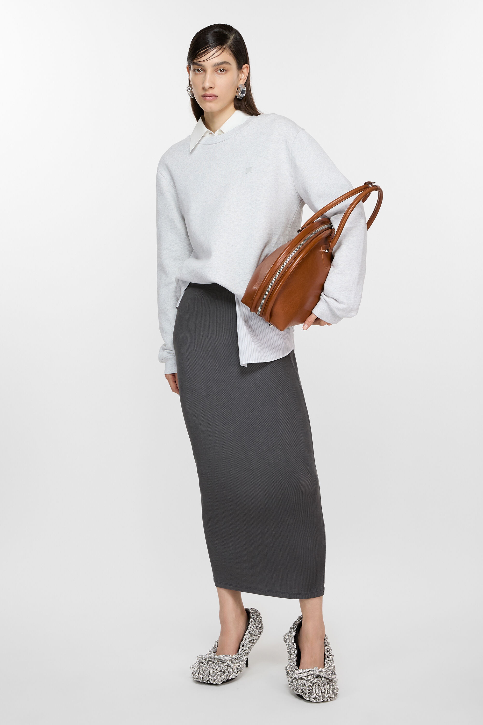 Fitted skirt - Black - 4