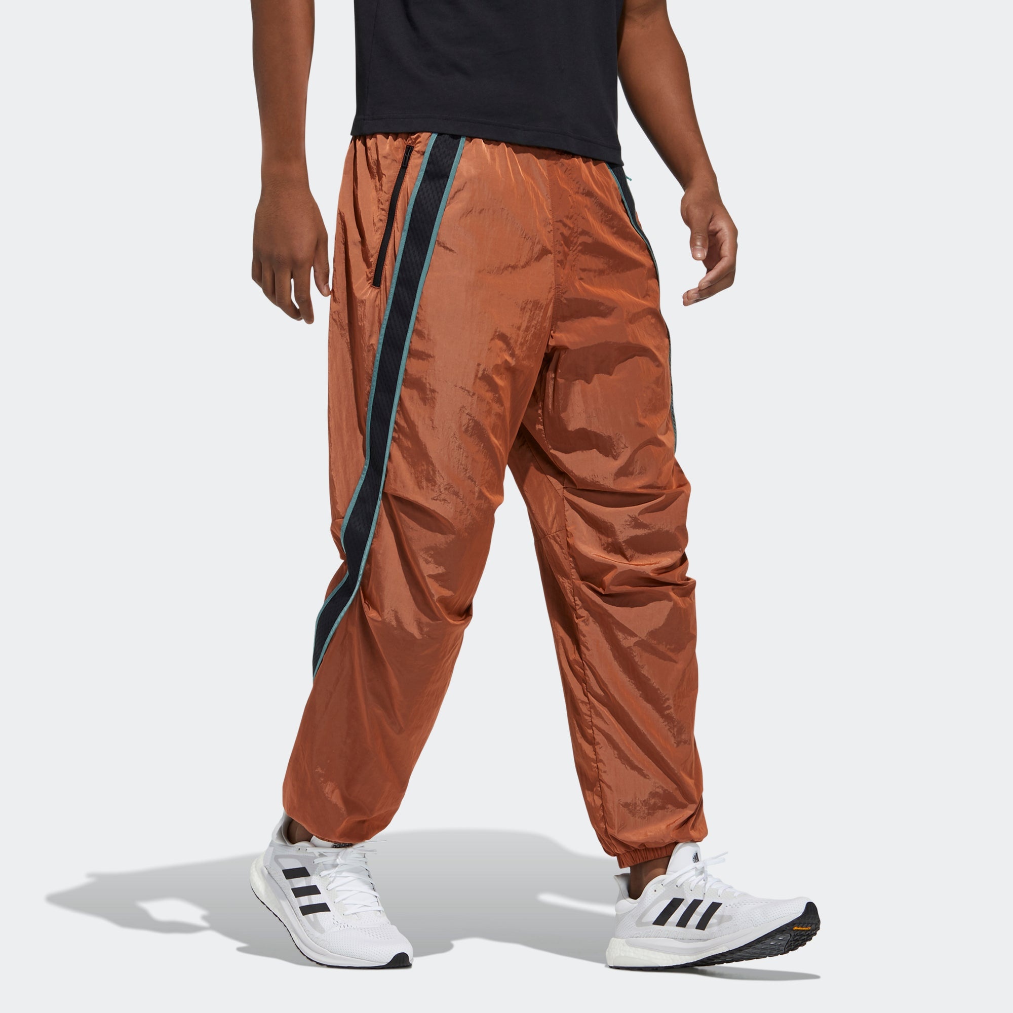 adidas Ub Pnt Wv Astro Contrasting Colors Woven Bundle Feet Sports Pants Orange Yellow GP0831 - 4