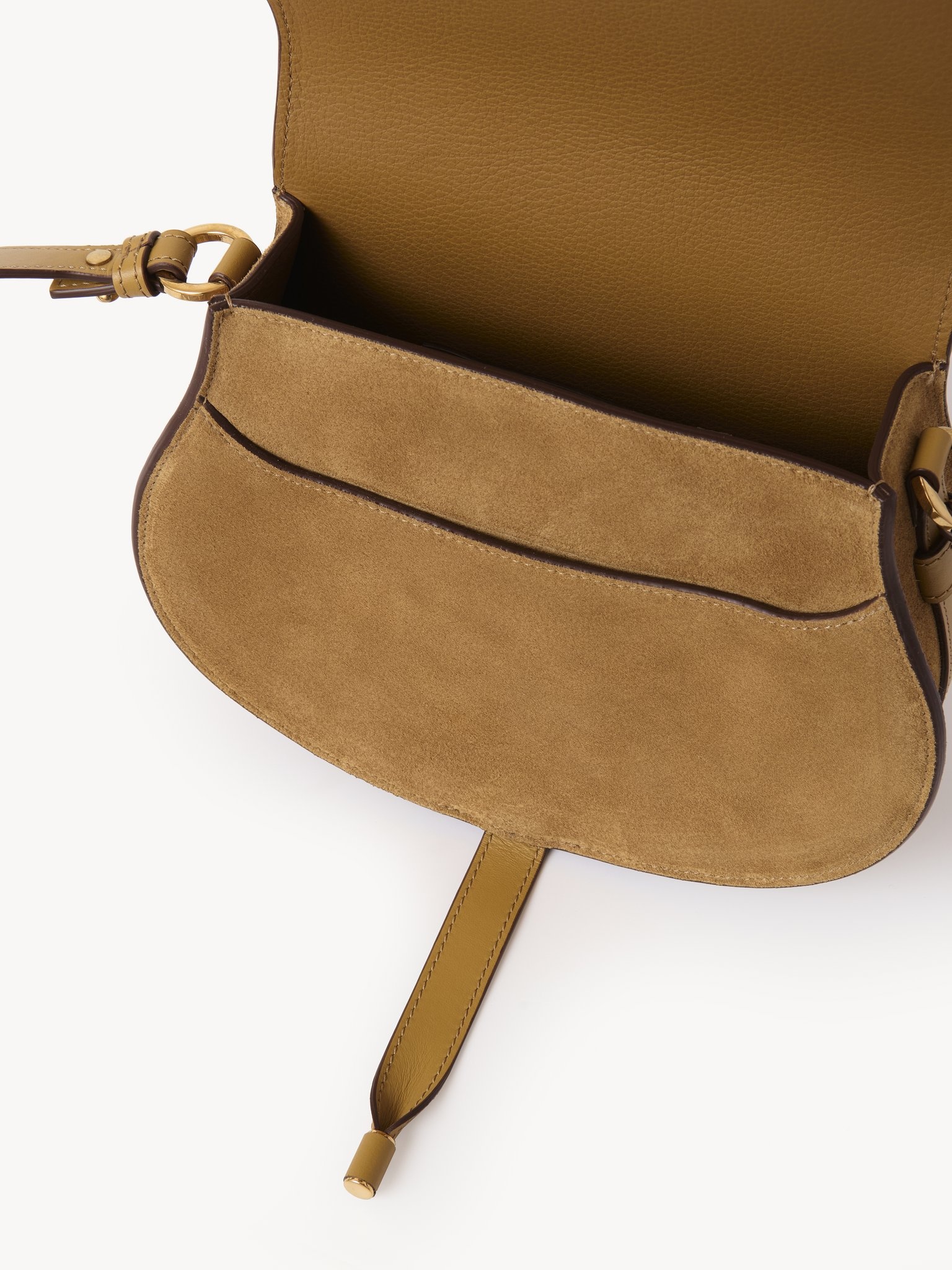 MARCIE SADDLE BAG IN SUEDE LEATHER - 4