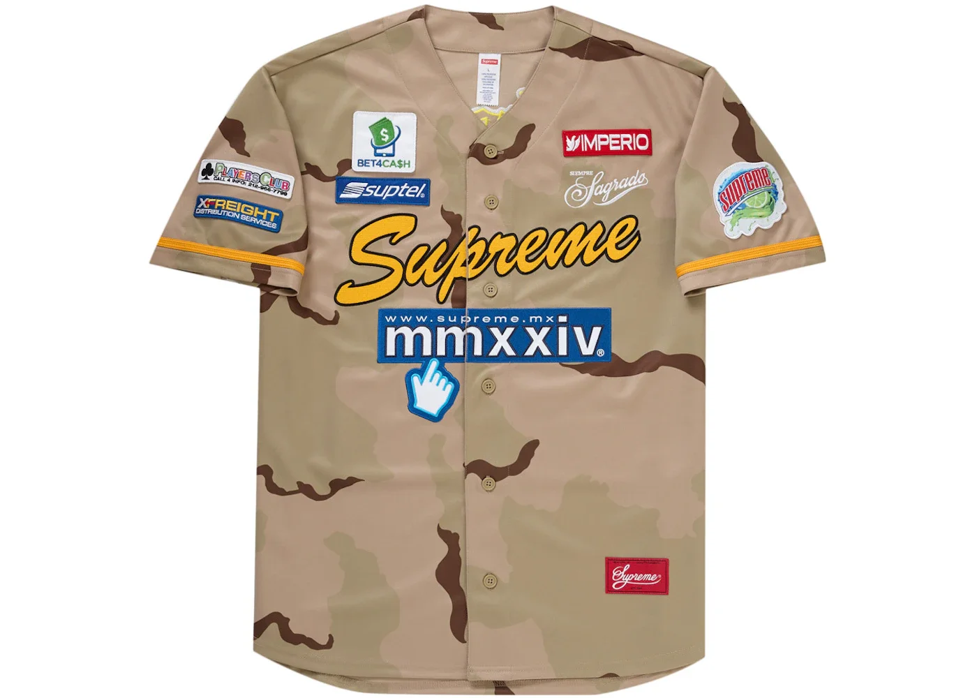 Supreme Chosen One Baseball Jersey Desert Camo - 1