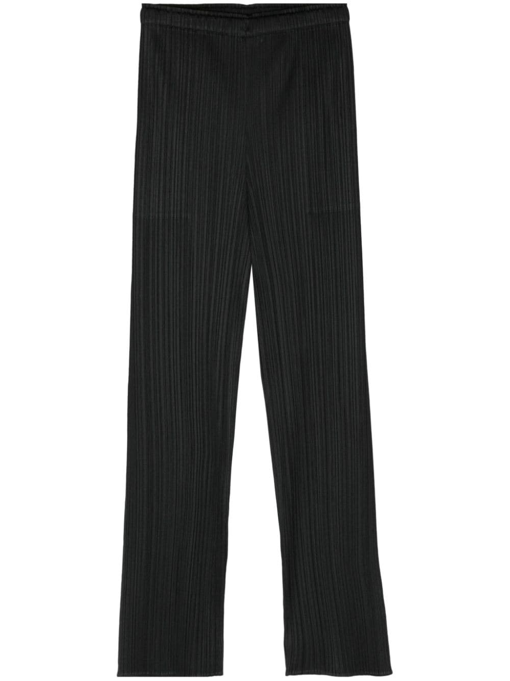stright-leg pleated trousers - 1