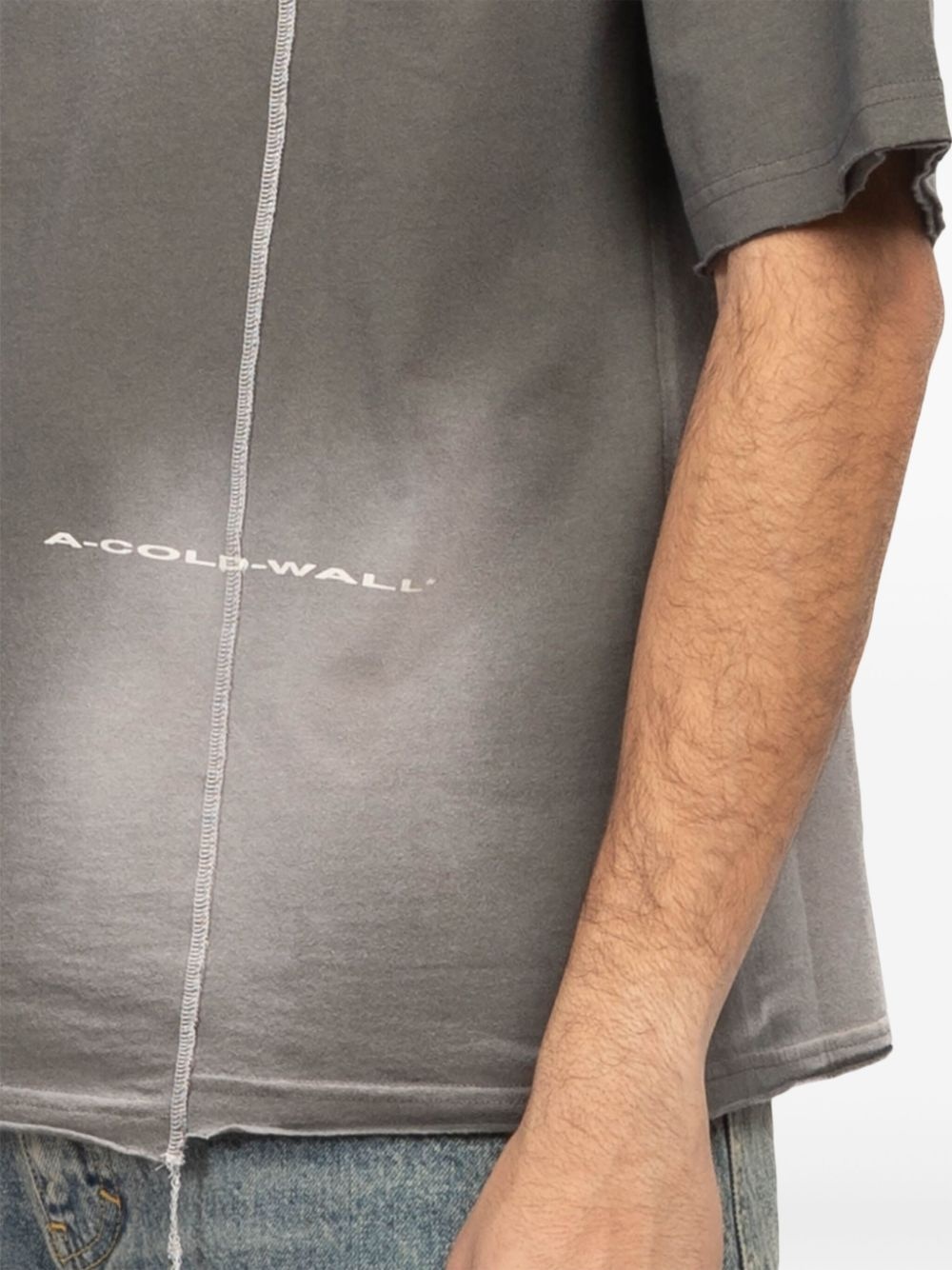 gradient-effect cotton T-shirt - 6