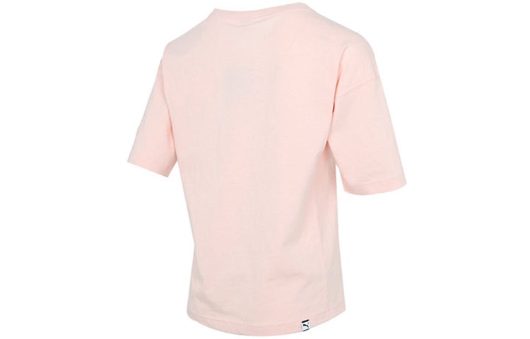 (WMNS) PUMA Downtown Graphic Tee Pink 531438-27 - 2
