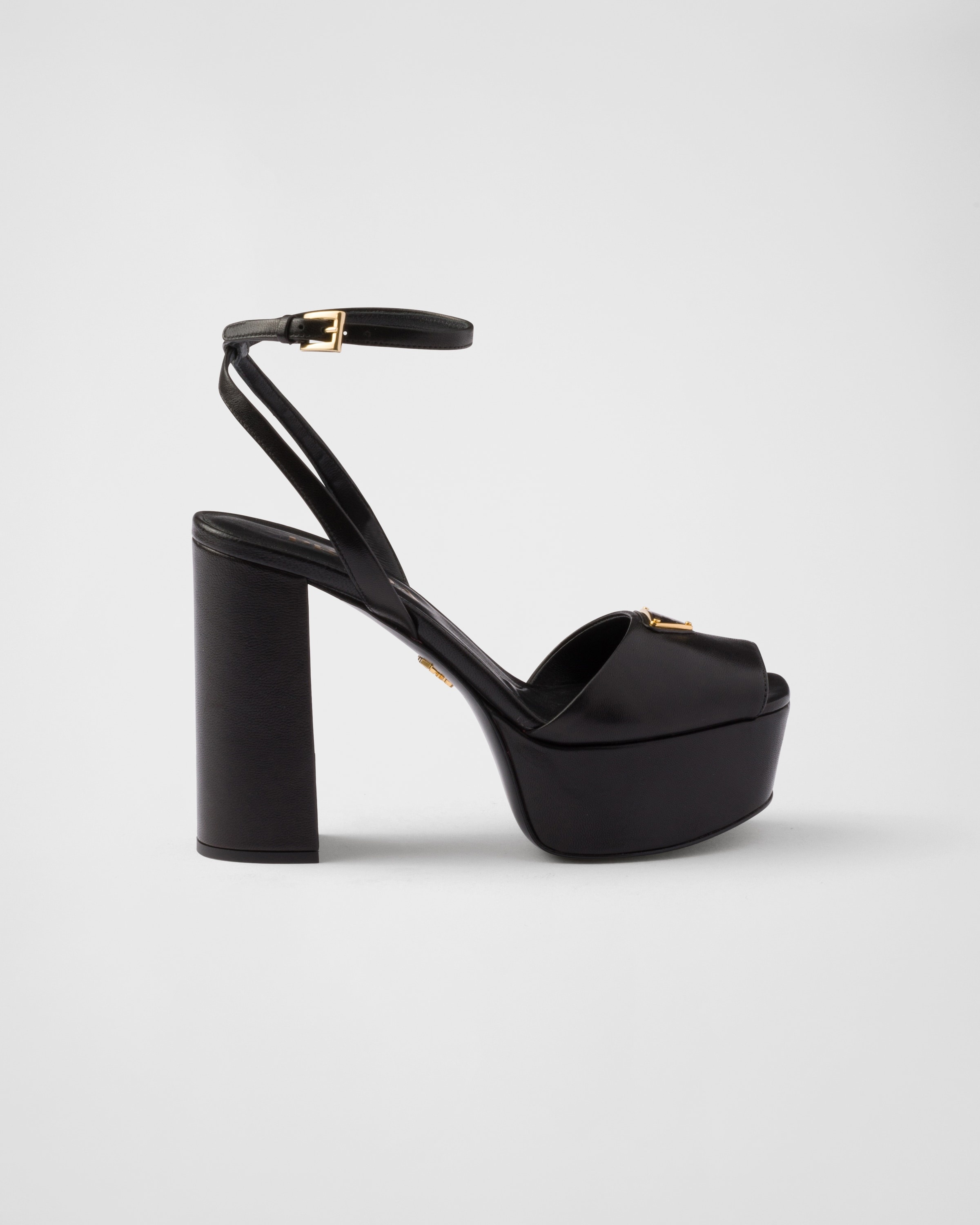 Nappa leather platform sandals - 2