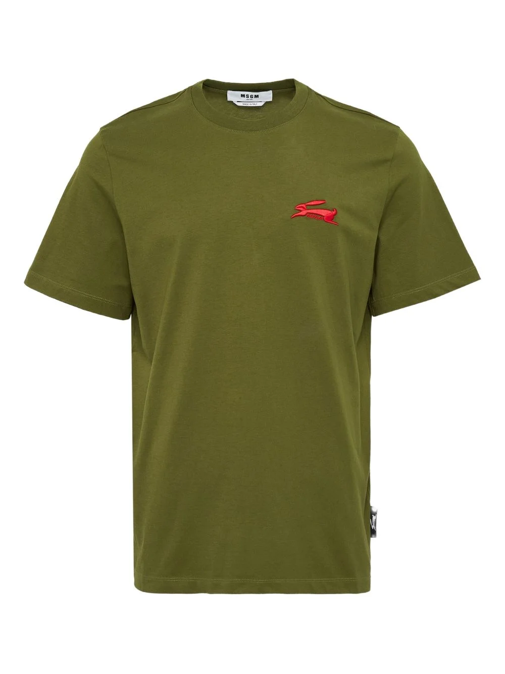 rabbit-logo cotton T-shirt - 1