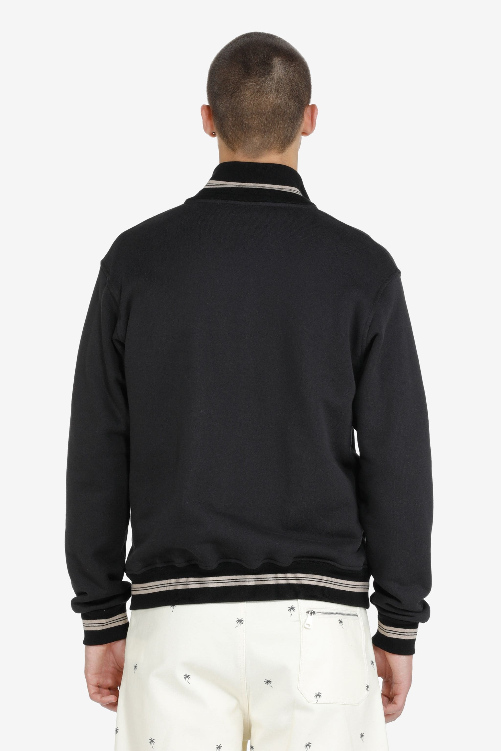 LOGO-APPLIQUÉ COTTON TRACK JACKET - 2