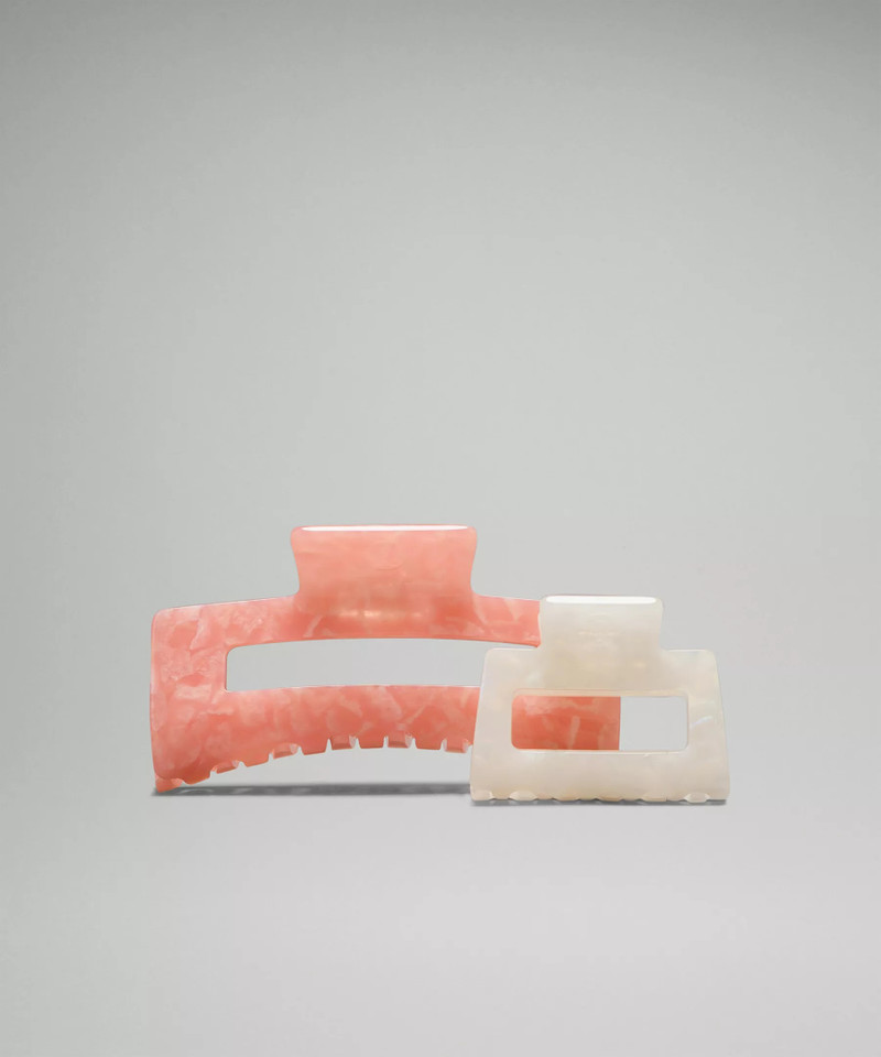 Extra Large + Medium Claw Hair Clips *2 Pack 1