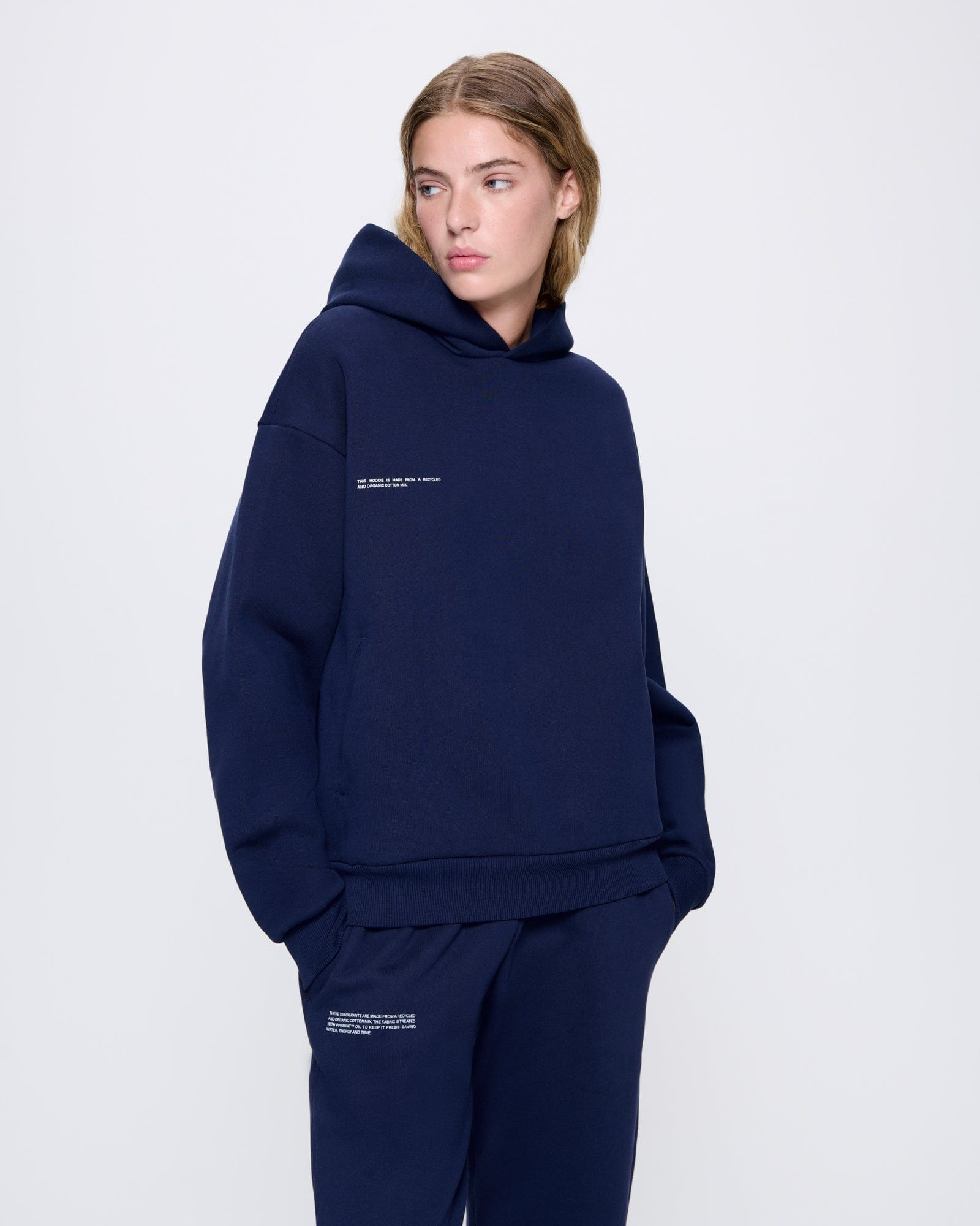 Womens 365 Heavyweight Hoodie - Navy Blue - 2
