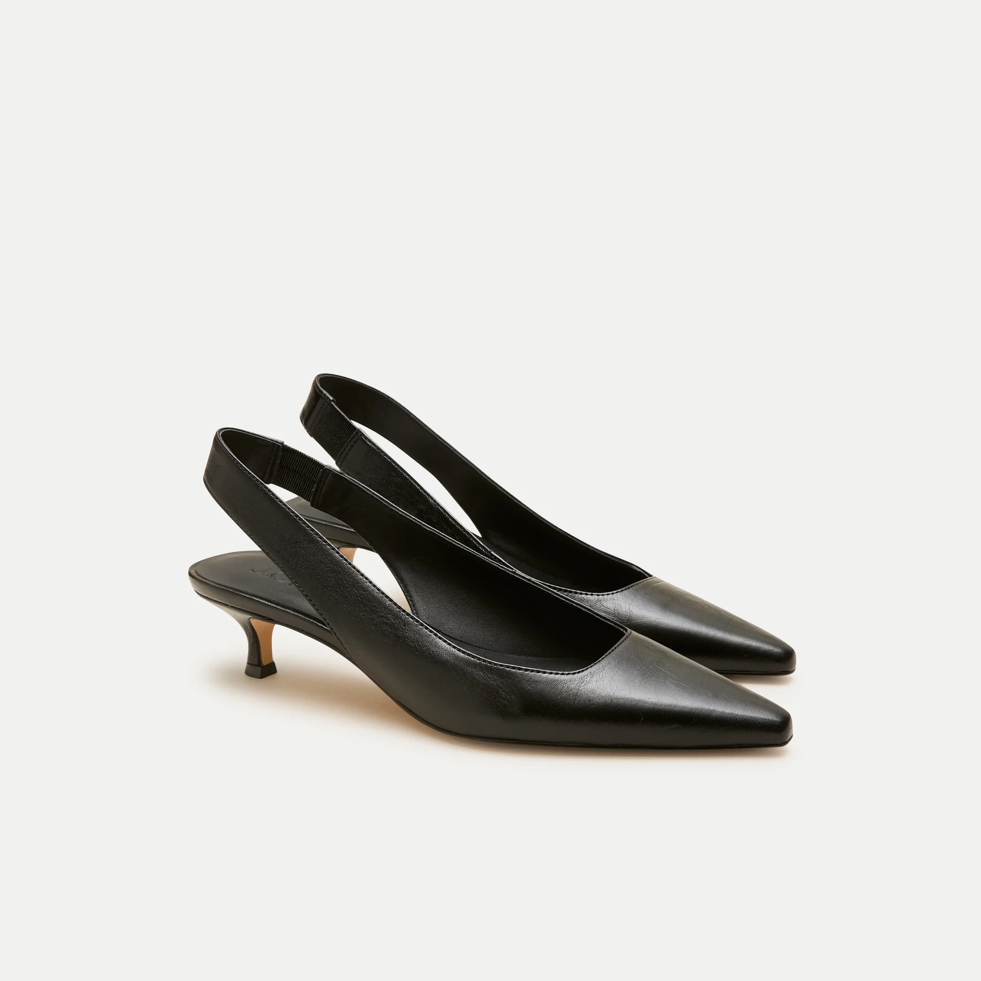 Robin wide-slingback heels in leather - 1