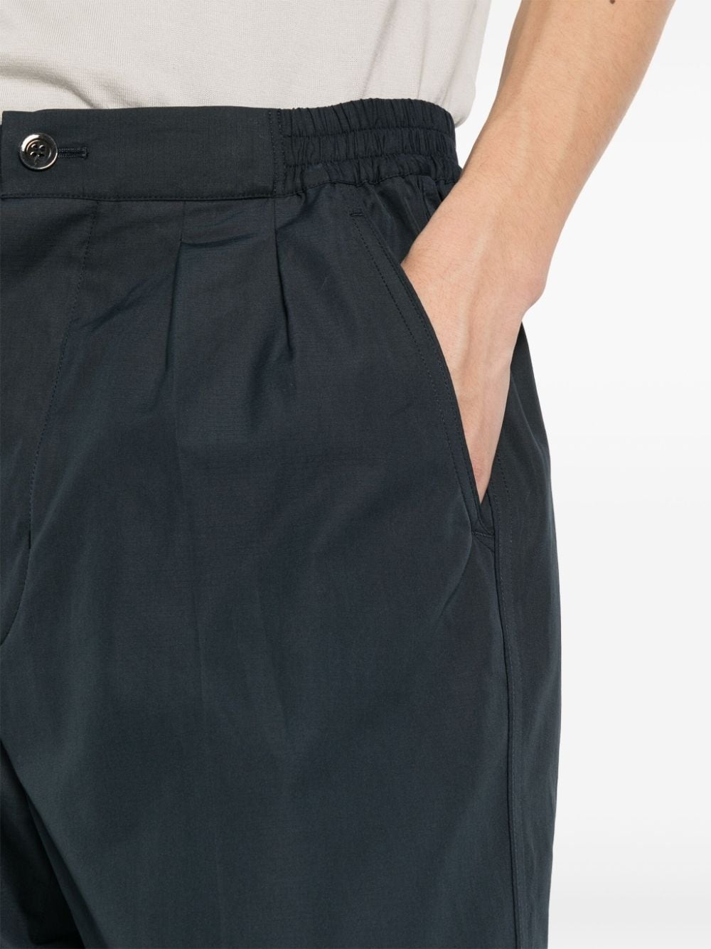 pleated tapered trousers - 5