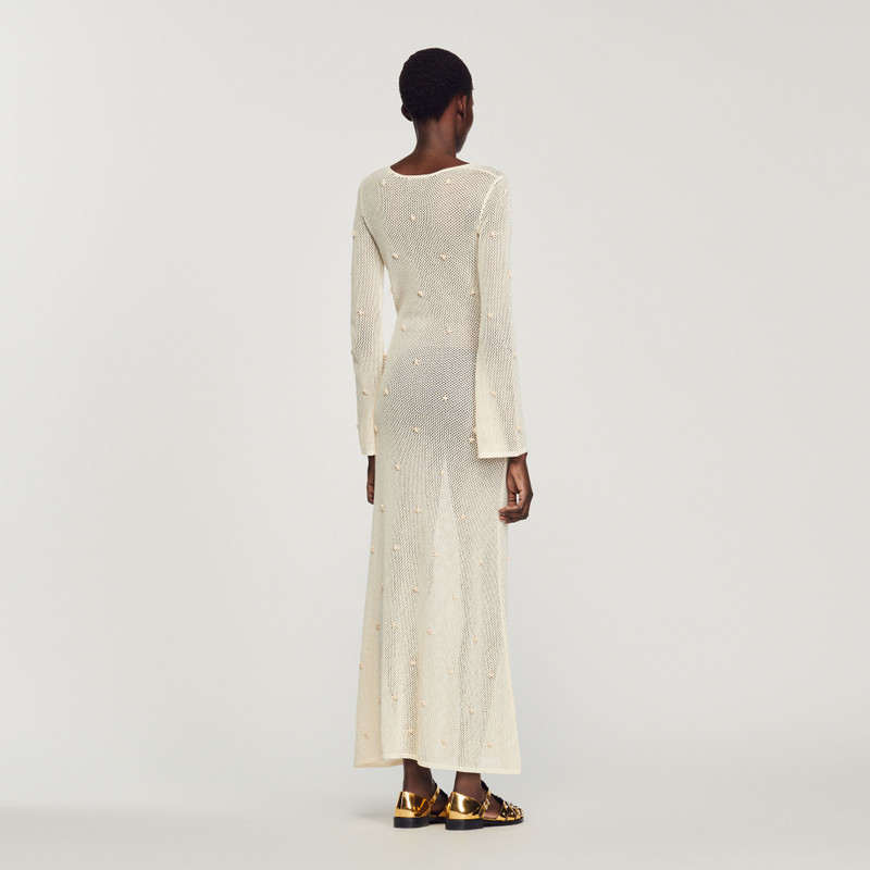 Long mesh sequin dress 6