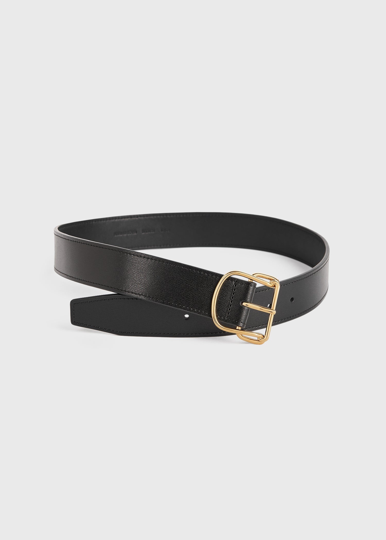 Swirl leather belt black - 4