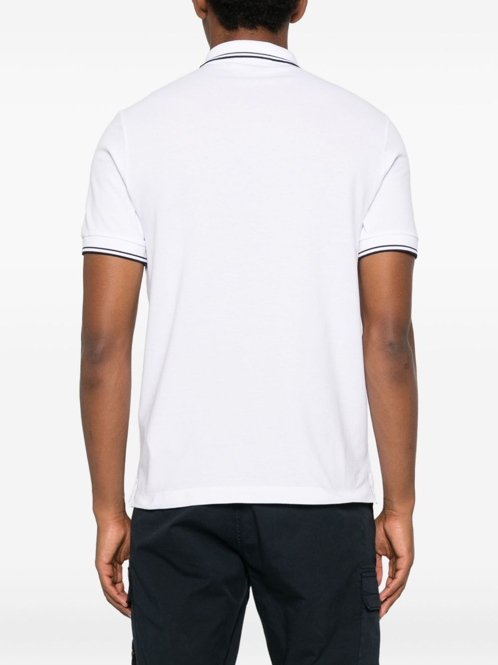 tipped-collar polo shirt - 3