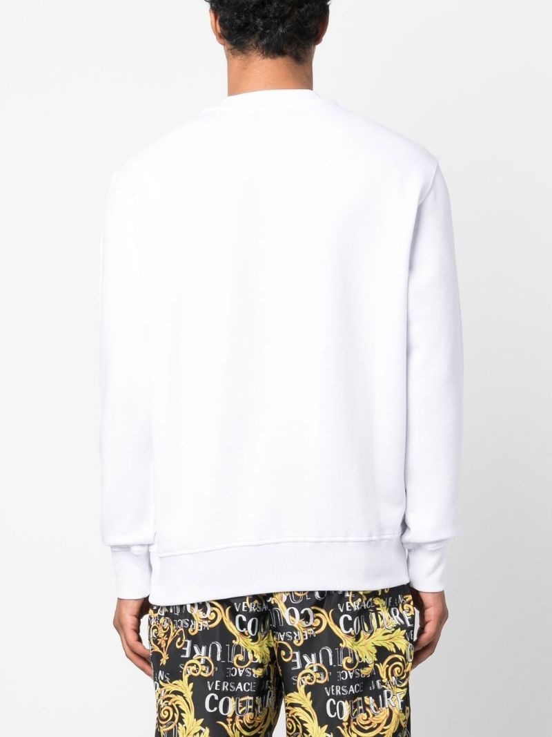 logo-embroidered long-sleeve sweatshirt - 4