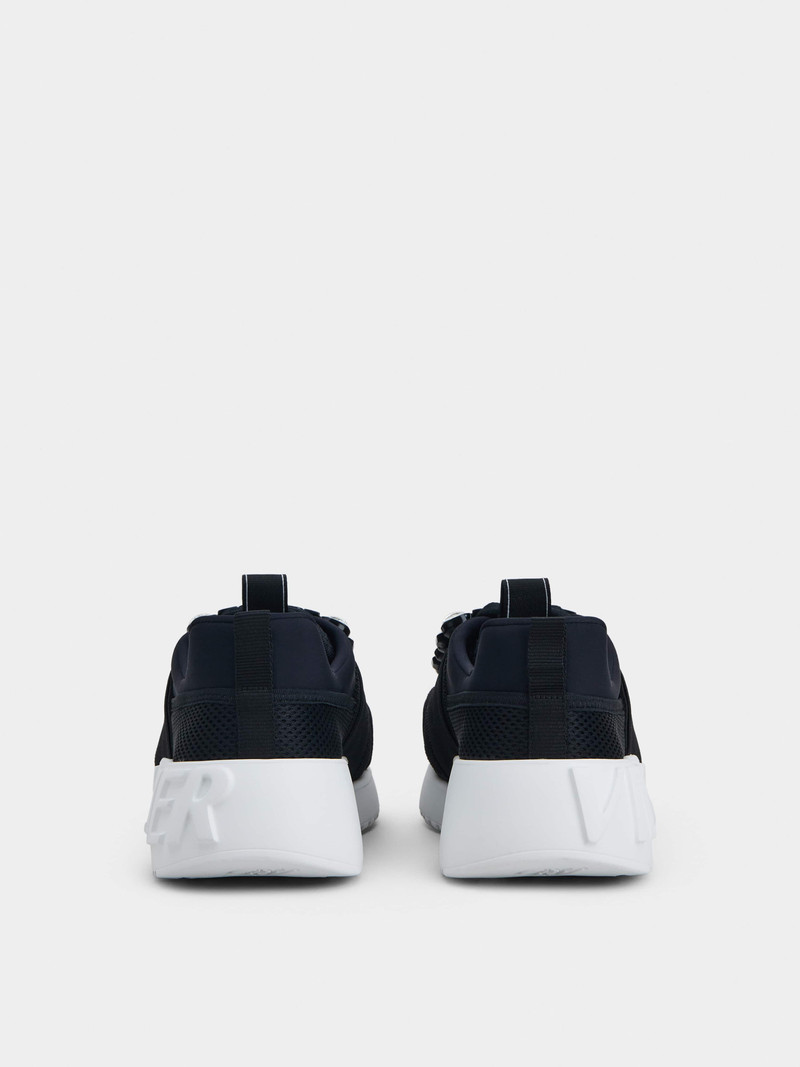 Roger Vivier Viv' Go Rhinestone Buckle Sneakers in Technical Fabrics outlook