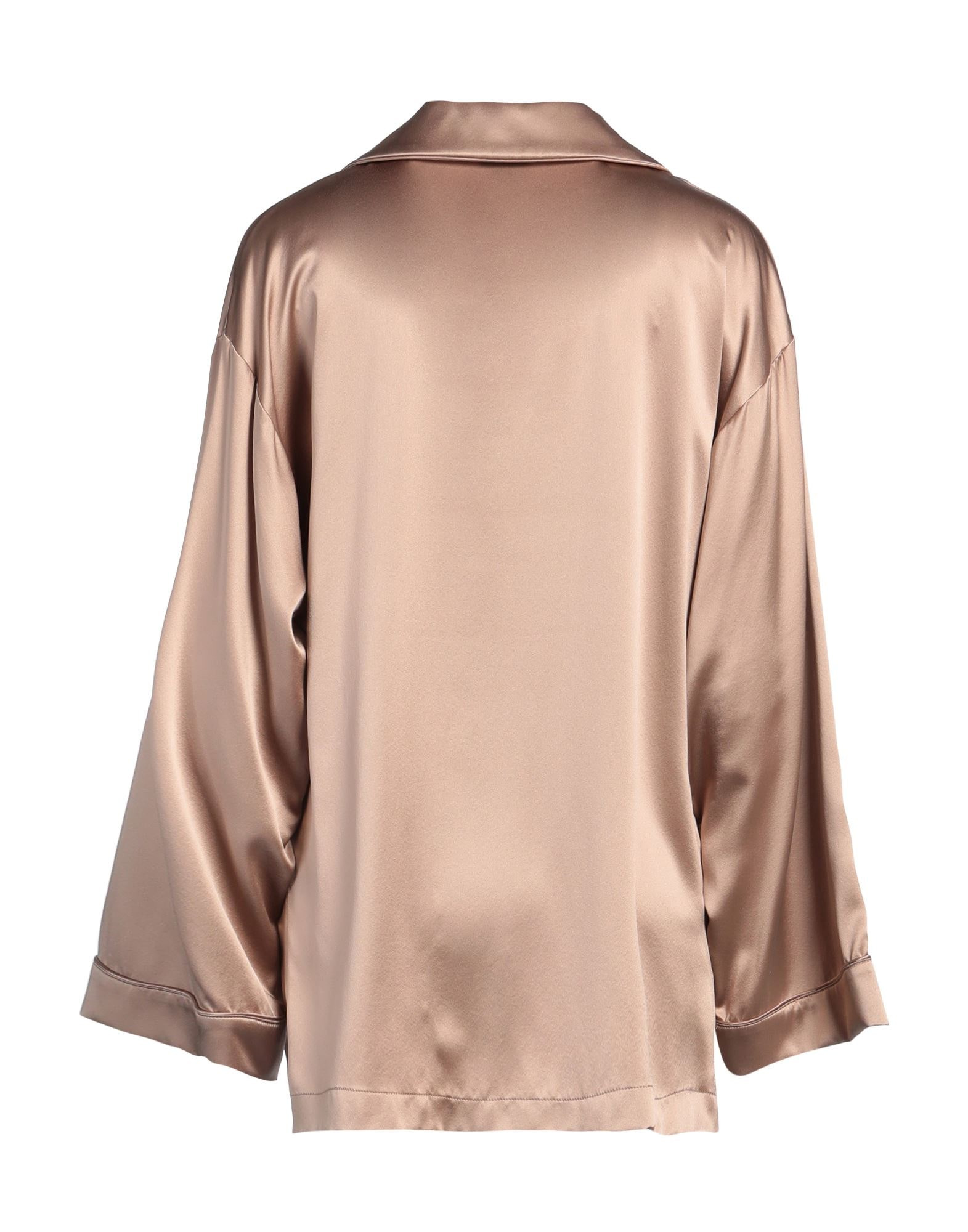 Light brown Women's Silk Shirts & Blouses - 2